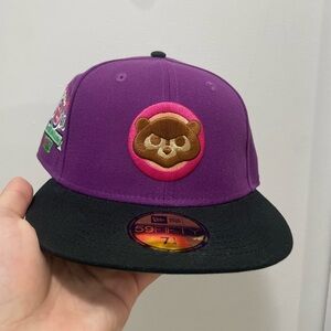 Hat Club Chicago Cubs SZ 7 1/4 Kanye West Graduation Aux Purple Fitted New Era